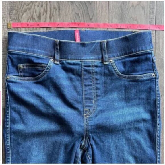 Spanx Denim Pull-On Ankle Jeggings Size S Shapewear Slimming Stretch Jeans - Picture 5 of 6